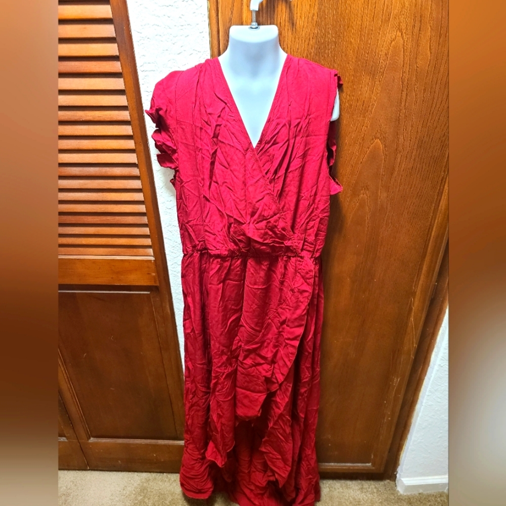 Grecerelle red dress/ long